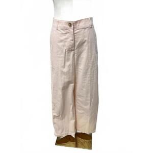 J Crew Light Pink Wide-Leg Trousers